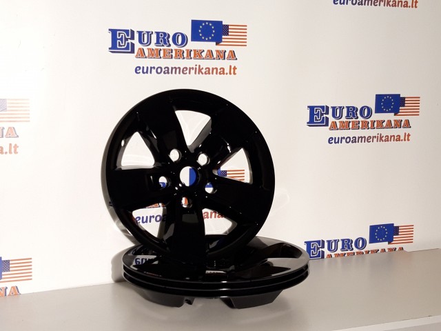 Set of 4 Gloss Black 5 Spoke 17" Wheel Skins